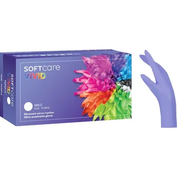 Zdravotnický materiál BOURNAS MEDICALS VIVID SOFT rukavice nitrilové 100 ks Barva: fialová, Velikost: L