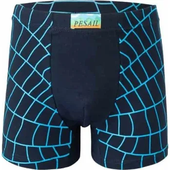 Chlapecké spodní prádlo CHLAPECKÉ BOXERKY S PAVUČINOU XQ2617 Velikost: 122/128, Barva: Tmavě modrá