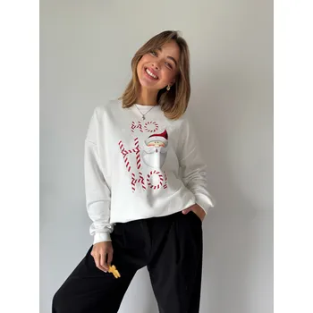 Dámská mikina Mishel Mikina Santa bílá Velikost: UNI