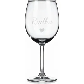 Sklenice Vínová sklenka s gravírovaným jménem – Radka II