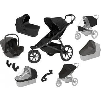 Kočárek Akční set MAX Thule Urban Glide 3 Black + autosedačka i-Snug + adaptery autorizovaný prodejce THULE
