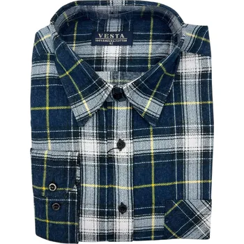 Pánská košile Vesta Pánská flanelová košile DAN Barva: Tmavě modrá, Velikost: 47