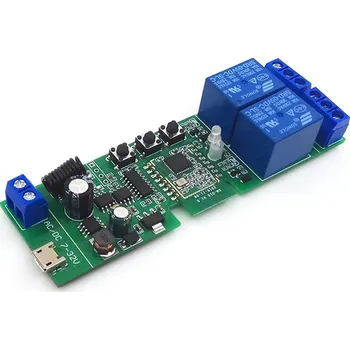 Relé EwTouch ZigBee beznapěťové relé 5V/7-32V + RF433MHz 2CH