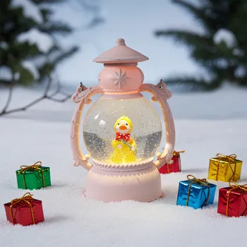 Lucerna led světlo hrající Melodii s třpitky Kachnička 20cm