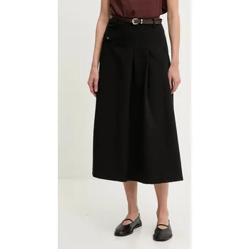 Dámská sukně Sukně Answear.LAB černá barva, midi, áčková 5027.IKK 99X, vel. S