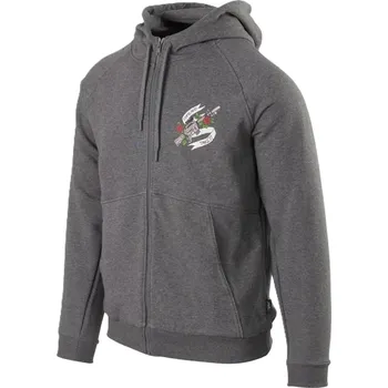 Pánská mikina Mikina COME AND TAKE IT se zipem a kapucí ŠEDÁ Mikina COME AND TAKE IT se zipem a kapucí ŠEDÁ vel. S