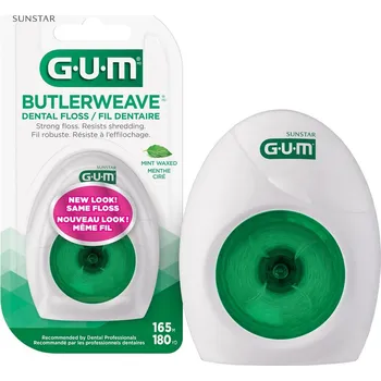 Zubní nit GUM nit Weave voskovaná s mentolem 55m