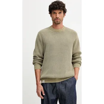 Pánský svetr Bavlněný svetr Pepe Jeans pánský, zelená barva, PM7000022 87X, vel. L