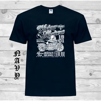 Pánské tričko panske-levne-bavlnene-tricko-widow-makers Barva: Navy - tmavě modrá, velikost: XL