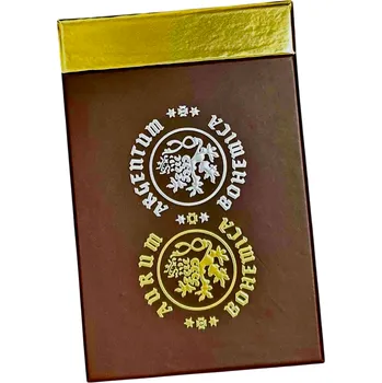 Univerzální papírová hnědá/zlatá krabička pro 1 zlatý slitek