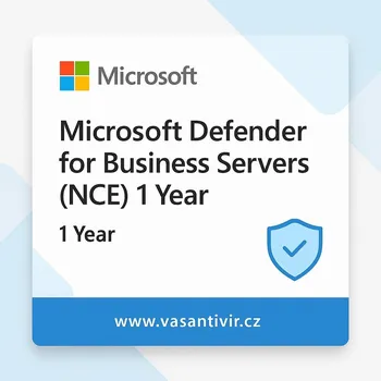 Zrychlení počítače Microsoft Defender for Business Servers (NCE) 1 Year CFQ7TTC0QKW2:0005:P1Y:Y