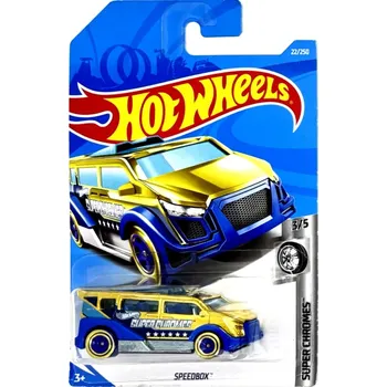 autíčko HOT WHEELS - Speedbox Blue-Gold (F3)