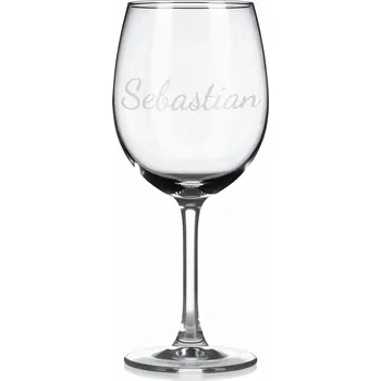 Sklenice Vínová sklenka s gravírovaným jménem – Sebastian II