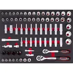 AH12449-set Sada nářadí ve výplních do dílenského vozíku, 245 ks