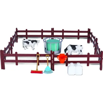 Hračka pro nejmenší Bburago Farmland Kravská Farma s traktorom