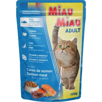 Krmivo pro kočku Miau Miau Cat losos, kapsa 100 g
