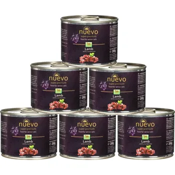 Krmivo pro kočku Nuevo Cat konzerva Senior Lamb & Cranberries 200 g 5+1 ZDARMA