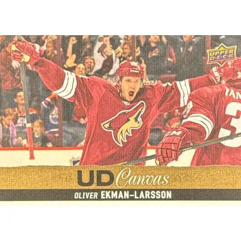 Sběratelská karetní hra insert karta OLIVER EKMAN-LARSSON 13-14 UD Ser. 2 Canvas číslo C191