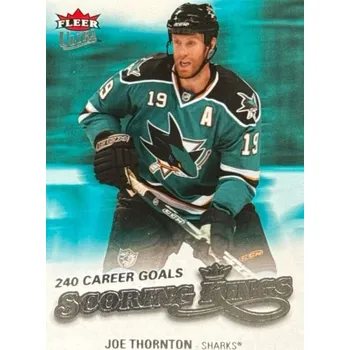 Sběratelská karetní hra insert karta JOE THORNTON 08-09 Fleer Ultra Scoring Kings číslo SK2