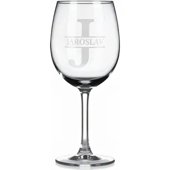 Sklenice Vínová sklenka s gravírovaným jménem – Jaroslav