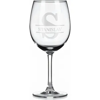 Sklenice Vínová sklenka s gravírovaným jménem – Stanislav