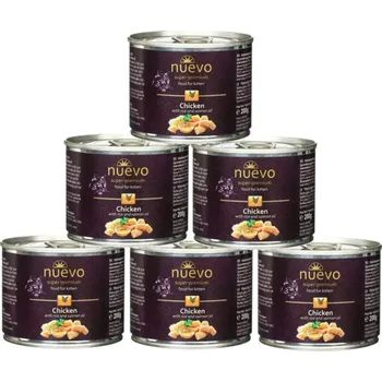 Krmivo pro kočku Nuevo Cat konzerva Kitten Chicken 200 g 5+1 ZDARMA