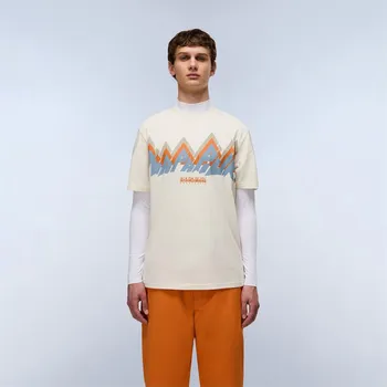 Pánská móda Tričko NAPAPIJRI Beige Dimity 1199172 S