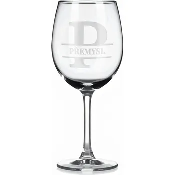 Sklenice Vínová sklenka s gravírovaným jménem – Přemysl