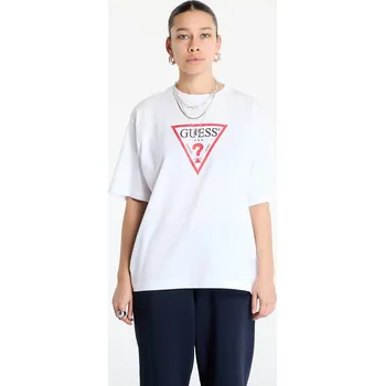 Dámské oblečení Tričko Guess JEANS Oversized Iconic Tee Pure White XS