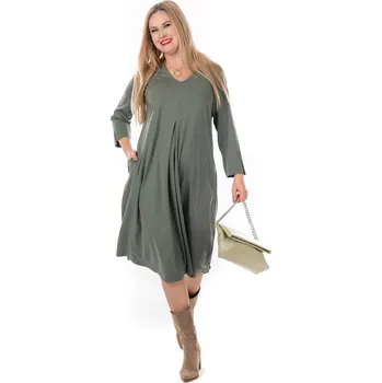 Dámské šaty Dámské šaty SEBI 48 Khaki