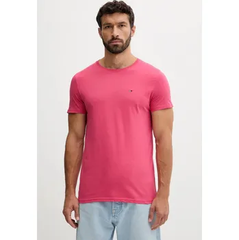 Pánské tričko Bavlněné tričko Tommy Jeans pánské, bílá barva, DM0DM04411 42A, vel. L