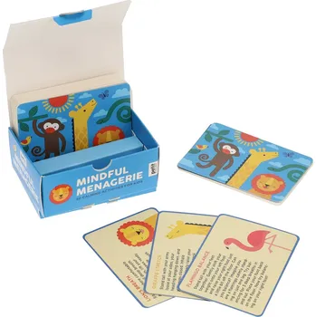 Dřevěná hračka Petit Collage Karty zklidňujících aktivit se zvířátky