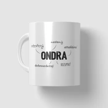 Hrnek Ondra PWH0219 bílý