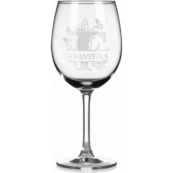 Sklenice Vínová sklenka s gravírovaným jménem – Františka