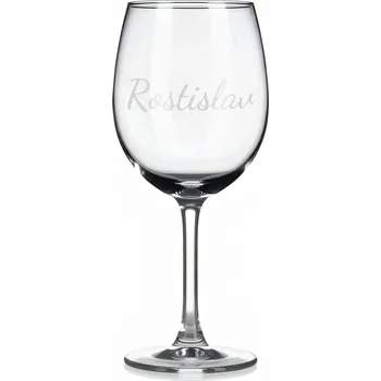 Sklenice Vínová sklenka s gravírovaným jménem – Rostislav II