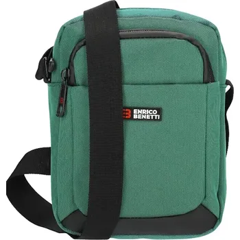 Pánská taška na doklady zelená Enrico Benetti Zürich 62130, crossbody, textilní, nastavitelný popruh | Cooltovka.cz