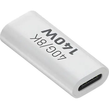 USB-C adaptér rovný (spojka), 140W, 40Gbps 8K