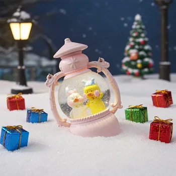 Lucerna led světlo hrající Melodii třpitky 2 Kachničky 20cm