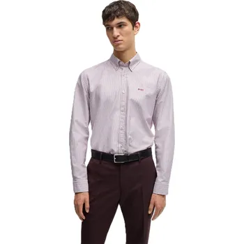 Pánská košile Košile Boss Dark Red 1198854 2XL