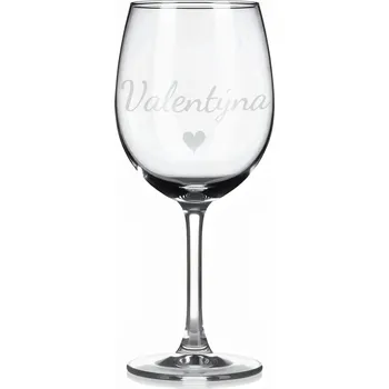Sklenice Vínová sklenka s gravírovaným jménem – Valentýna II