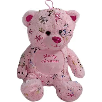 plyšák Vizopol Medvěd se třpytkami růžový 30 cm