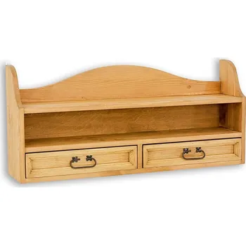 police NZL-PO702 Polička masiv Rustikal 100x45x20 cm