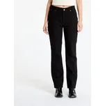 Kalhoty Guess JEANS G08 Women's Mid-Rise Straight Jeans Black Overdye 28