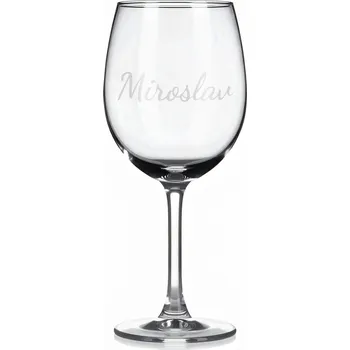 Sklenice Vínová sklenka s gravírovaným jménem – Miroslav II