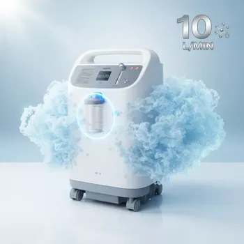 Kyslíkový koncentrátor Kyslíkový koncentrátor 10 l/min Yuwell 8F-10 se snímačem koncentrace a tichým provozem