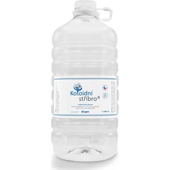 Koloidní stříbro 30 ppm obsah 5 l - Koloidní stříbro s.r.o. (Antibakteriální přípravek)
