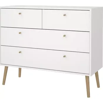 Komoda Komoda Boaz 124 - bílá - SLEVA 3% s kodem radost25