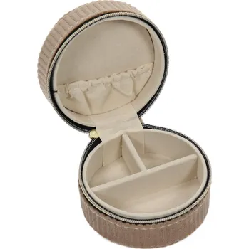 Home Styling Collection Malá šperkovnice, manšestr, Ø 8 cm