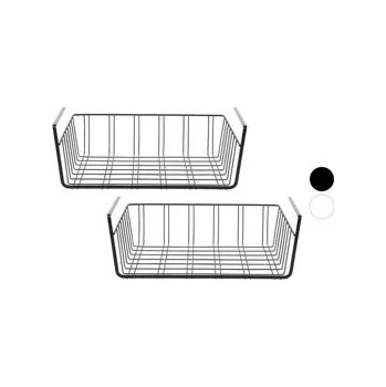 Úložný box Livarno home - Košík do skříně, 2 kusy (bílá)
