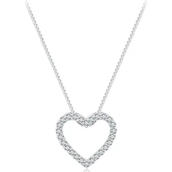 Náhrdelník Royal Fashion stříbrný náhrdelník s drahokamem moissanitem MSN019